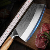 Damascus มีดครัว5CR15สแตนเลส Cleaver มีด5Cr15มีดเนื้อ Sharp Chef มีดมีดทำอาหารสำหรับห้องครัว