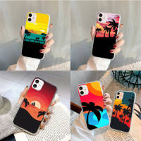 F-89 eveningpalmtrees อ่อนนุ่ม TPU เคสโทรศัพท์ หรับ OPPO A53 A16 A33 A12 A54S A8 A92 A3S A52 A54 A85 A15 A33 A53S F11 A31 A12E A5 A9 A16S A5S A83 A15S A72 A1K A1 A12S A7 Pro โปร่งใส ปก