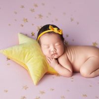 ZZOOI 8 Pcs Baby Posing Stars Pillow Set Newborn Photography Props Infants Photo Shooting Accessories