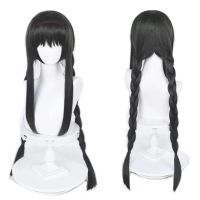 (วิกผมคอสเพลย์) วิกผมสังเคราะห์ Puella Magi Madoka Magica Akemi Homura วิกผมคอสเพลย์ยาว90ซม. วิกผมสีเทาแฟชั่นวิกผมทนความร้อน