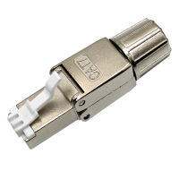 Network Cable Crystal Head Computer Room Network Rj45 Shielded Seven-Category CAT7 Network Cable Clamp Connector