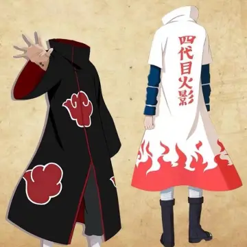 Anime Naruto Cloak Robe Unisex Fourth Hokage Naruto Cosplay Cloak 7th Hokage  New