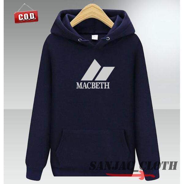 ﺴ▨ Hoodie SWEATER Men Women MACBETH TEXT SILVER PREMIUM QUALITY NON LEBEL  Material Jacket | Lazada PH