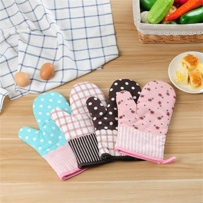 Heat-proof Gloves Heat-proof Cotton Gloves Protective Gloves Heat-resistant Gloves Oven Mittens Oven Baking Gloves