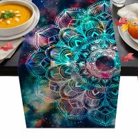 Boho Mandala Geometric Motifs Table Runner New Year Wedding Decoration Banquet Party Dinner Table Cover Tablecloth High Quality