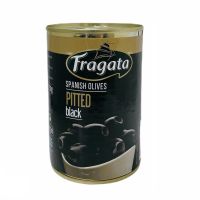 มะกอกดำไม่มีเมล็ด Pitted Black Olives ตรา Fragata 400 g. (07-0052)