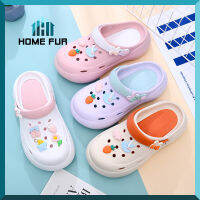 Home Fur รองเท้าหัวโต ส้นหนาสูง 4 cm. สไตล์เกาหลี น่ารัก