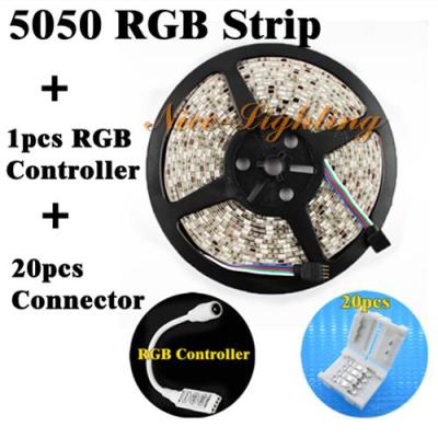 CW 5M/roll SMD 5050Led Strip White/Warm/Yellow/Red/Green/Blue Indoor Decoration LightDC 12V 60LED 5mRibbon