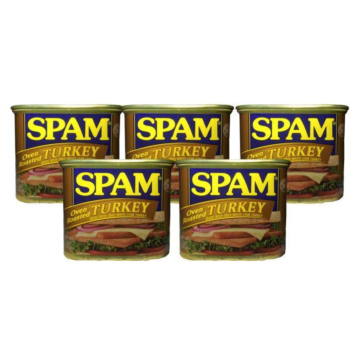 SPAM Oven Roasted TURKEY 340 grams (5 PCS) WITH FREE Purefoods CHUNKEE