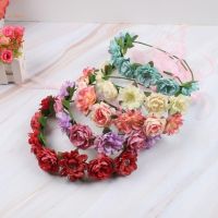 Bridal Flower Crowns For Wedding Flower Headbands Women Floral Garland Crowns