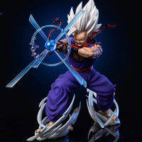 25ซม. อะนิเมะ Super Figures Beast Gohan รูปปลาดาวผมสีขาว Son Gohan Figurine PVC สะสมรูปปั้น Toys