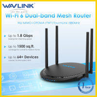 Wavlink เราเตอร์ AX1800 WiFi 6แบนด์คู่กิกะบิตอินเทอร์เน็ตไร้สายเราเตอร์2.4GHz 574Mbps + 5GHz 1201Mbps | ทุกอย่างตาข่าย | MU-MIMO + OFDMA | เทอร์โบ | touchlink การควบคุมโดยผู้ปกครอง