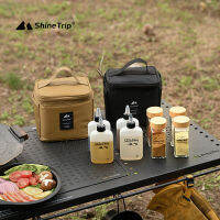 ShineTrip กระเป๋าเก็บเครื่องปรุงอาหารพร้อมขวดบรรจุ Seasoning Bottle Set