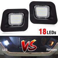 2ชิ้นสำหรับ Dodge Ram 1500 2500 3500 2003 2018 18 Led แผ่นป้ายทะเบียนรถยนต์ด้านหลังรถยนต์ Canbus ข้อผิดพลาดฟรีโคมไฟแผ่นตัวเลขซีนอนสีขาว