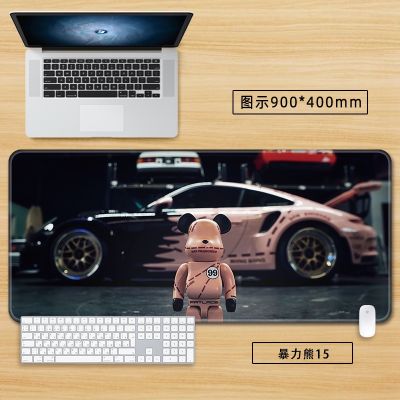 [700 * 300] Violent Bear Mouse Pad Oversized Creative Boys Girls Influencer Gaming Game Computer Keyboard Street Wear Office Desk Pad