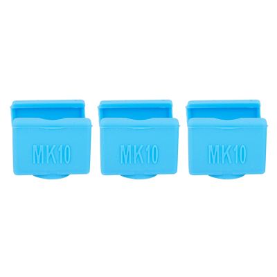 3Pcs Mk10 Silicone Socks Instead Ceramic Insulation For Wanhao Dupicator D4/I3/for Dremel I3 Makerbot 2 Qidi Tech Flashforge Silicone Heater Block Cover