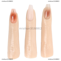 mishun318862 เครื่องมือฝึกหัดทำจากซิลิโคนสำหรับทำเล็บ1ชิ้นพร้อมข้อต่อที่งอได้นิ้วปลอมซิลิโคนแบบ DIY สำหรับอุปกรณ์เสริมในการฝึกซ้อม