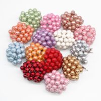 100pc Mini Artificial Fruit Berry Flower Plastic Pearl Stamens Cherry For Wedding Party Gift Box Christmas DIY Wreath Home Decor