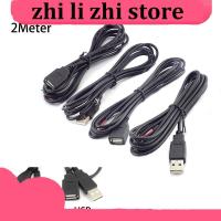 2M USB Type C Power Supply Extension Cable Type A Male Female DIY Connector 2Pin Cord 4pin Charging Wire repair welding Adapter