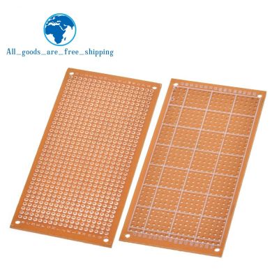 10pcs Single Side Wholesale universal 5x10cm Solderless PCB Test Breadboard Copper Prototype Paper Tinned Plate Joint holes DIY Baking Trays  Pans