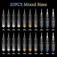 ☋✶☜ 20PCS Original Mixed Cartridge Tattoo Needle Disposable Sterilized Safety Tattoo Needle for Cartridge Machines Grips