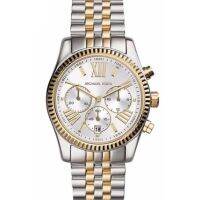 Michael Kors Authentic  Chronograph Silver Dial Gold Stainless Steel Watch MK5955 Jam Tangan Perempuan