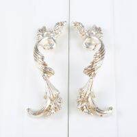 ✽ 1pcs Antique Silver Gold Flowers Furniture Hardware Handles Pull Kitchen Cabinets Door Drawer Wardrobe Cupboard Pull Door Knobs