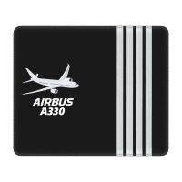 【jw】❀☼  Airbus A330 Captain Stripes Rubber Mousepad Stitched Edges Gamer Computer Aviation Aviator Airplane