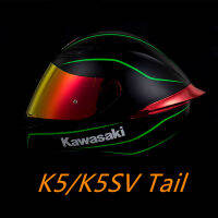 หมวกกันน็อครถจักรยานยนต์หางสำหรับ AGV K5/K5S หมวกกันน็อคแบบเต็มหลังสปอยเลอร์สีดำสีขาวหางสปอยเลอร์ Casco อุปกรณ์เสริมรถจักรยานยนต์เดิม-ygdds