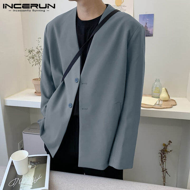 hnf531-beehoo-incerun-mens-v-neck-long-sleeve-blazer-coats-casual-party-dinner-jackets