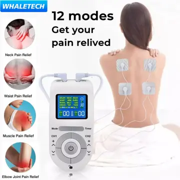 Tens Ems Muscle Stimulator 12 Massage Modes Back Neck Pain Relief