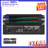 pure original  EQ 2231-PRO อีควอไลเซอร์ การปรับสเปกตรัม 31 ส่วน 2 ชั้น จอแสดงผล LED เอฟเฟกต์ 100DSP ในตัว ฟังก์ชั่นลดสัญญาณรบกวนมีประสิทธิภาพ 10 โหมดเอฟเ