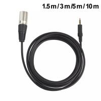 Canmove 3.5mm Stereo Jack Plug to 3 Pin XLR Male Microphone Audio Cable Cord Adapter