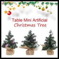 โต๊ะต้นไม้ประดิษฐ์คริสต์มาสขนาดเล็กของตกแต่งของขวัญปาร์ตี้เครื่องประดับตั้งโต๊ะต้นคริสต์มาส