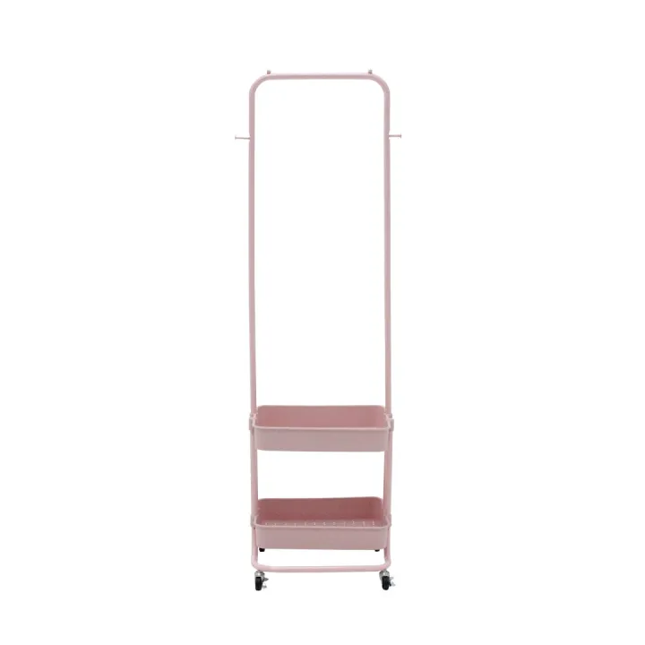 SB Design Square LOOMS ราวแขวนผ้า ขนาด 42 ซม. รุ่น JOICY สีชมพู (42x38x148 ซม.)