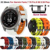 Quickfit 22 26Mm Silicone Strap For Garmin Fenix 7 7X Pro Epix 6 6X Pro 5 5X Plus Smart Watch Band Bracelet Replacment Correa