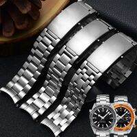 สายนาฬิกาข้อมือโลหะสำหรับ Omega ดาวเคราะห์ทะเล007สาย600ของทะเลสำหรับผู้ชายนาฬิกากําไลสแตนเลสสายนาฬิกาข้อมือ