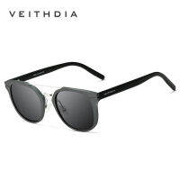 [พร้อมกล่อง] VEITHDIA 6392ผู้ชายแว่นกันแดด P Olarized ย้อนยุคนักบินกรอบตกปลาเดินทางกลางแจ้งครีมกันแดดแว่นตา