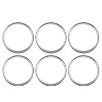 6 Pack Double Rolled English Muffin Rings,Stainless Steel Crumpet Rings,Heat-Resistant Tart Rings,Round Cake Baking Ring