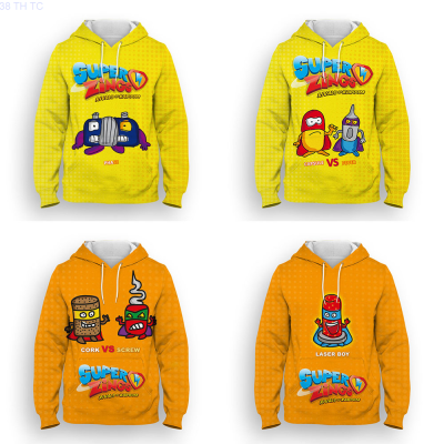 New New Kids Super Zings Hoodie Boys Girls Cartoon 3D Printed Pullovers Children Superzings Sweatshirt Winter Springtrend