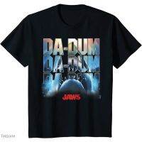 HOT ITEM!!Family Tee Couple Tee Jaws Da-Dum Da-Dum Da-Dum Build-Up Fill Logo T-Shirt For Adult