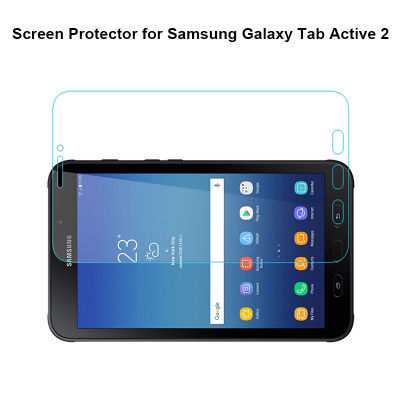 กระจกเทมเปอร์ปกป้องหน้าจอสำหรับSamsung Galaxy Tab Active 2 SM-T390 T395ฟิล์มติดหน้าจอแบบใส