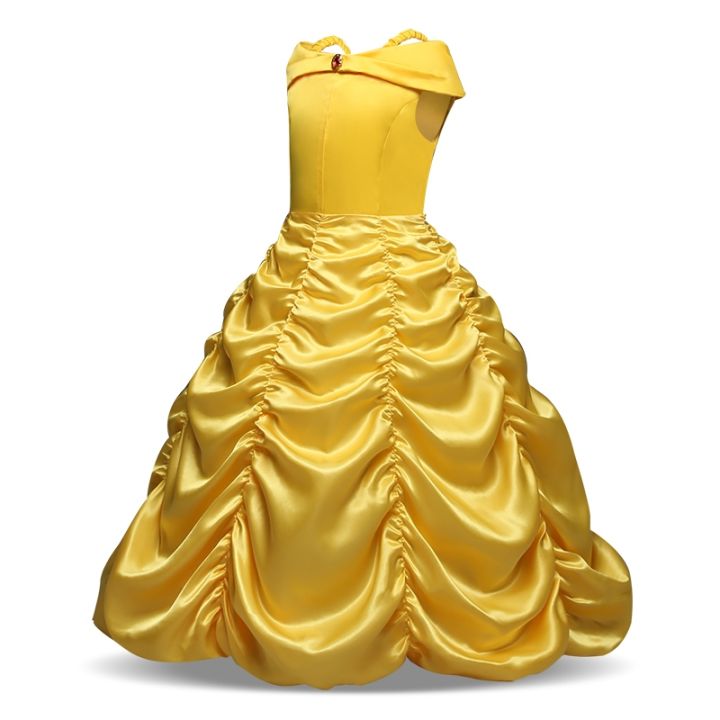 2021-cosplay-belle-princess-dress-girls-dresses-for-beauty-and-the-beast-kids-party-clothing-magic-stick-crown-children-costume