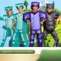 ฮาโลวีนโลกของฉัน Minecraft ชุดเกราะเพชรสำหรับเด็กคอสเพลย์เครื่องแต่งกายตัวละครเกมเครื่องแต่งกายประสิทธิภาพ