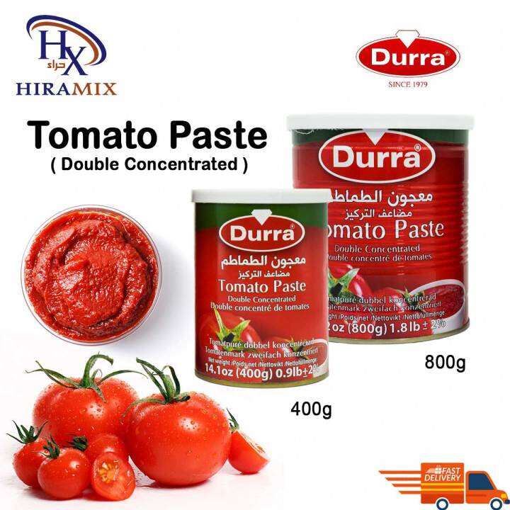 Durra Tomato paste double concentrated Tomato pes buah tumato 400g