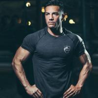 Compression Quick Dry T-shirt Men Running Sport Skinny Tee Shirt Male Gym Fitness Bodybuilding Workout Shirt Tops Clothing