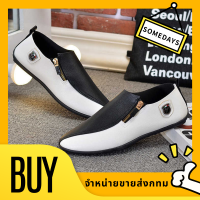 Men’s shoes รองเท้าหนังระบายอากาศกันน้ำมันกันน้ำและกันกลิ่นรองเท้าลำลองสวมใส่สบายสำหรับธุรกิจ