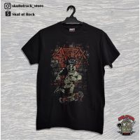 ANTHRAX BLACK TSHIRT / TEE HITAM BAND FULL polyester UNISEX TOR CLOTHING BY SKULL OF ROCK