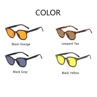 GM Lang Style Oval Frame Sunglasses Fashion Shade Women Men