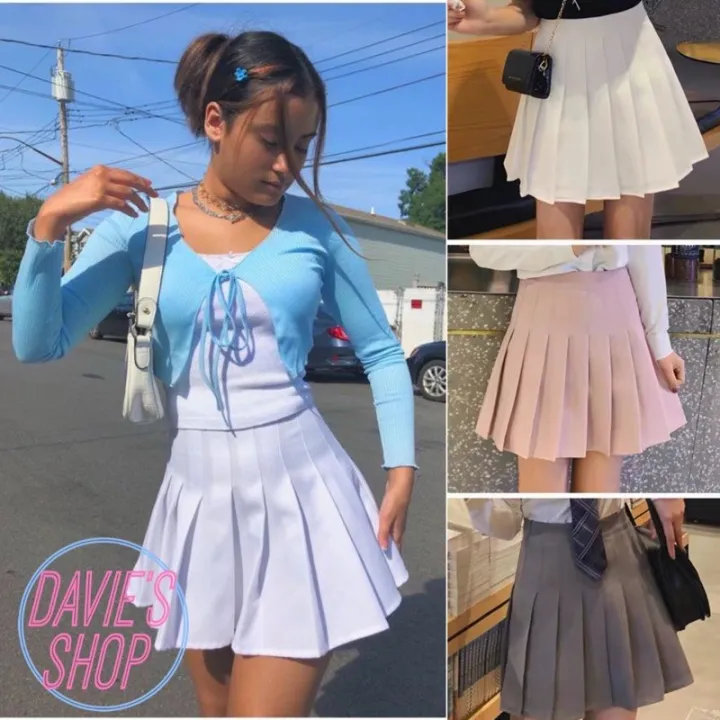 Super Sexy High Waisted Pleated Skirt Tennis Skirt Uniform Skirt TikTok  Outfit BlackPink | Lazada PH